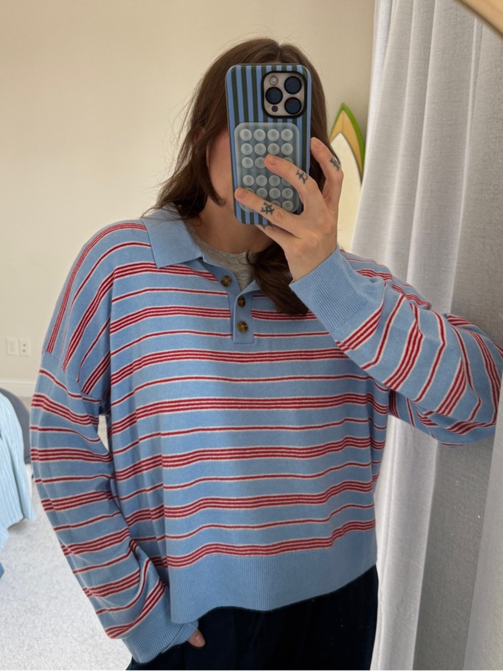 GAP Factory CashSoft Relaxed Sweater Polo Shirt